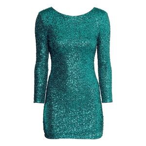 H&M Green sequin dress *new w/ tags!*